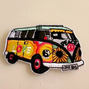 Extra LARGE ENJOY THE JOURNEY HIPPIE VAN EMBROIDERED IRON ON PATCH